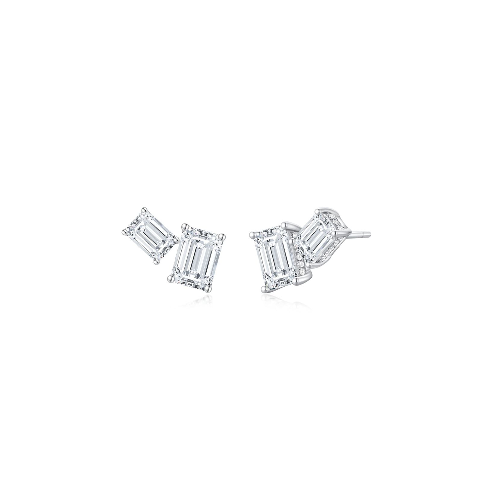 Double Emerald Ear Climber WG - Éclat by Oui