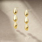 Dripping Gold Plain Earrings YG (Lifestyle) - Eclat by Oui