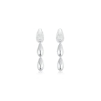 Dripping Gold Pave Earrings WG - Eclat by Oui