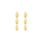 Dripping Gold Plain Earrings YG - Eclat by Oui