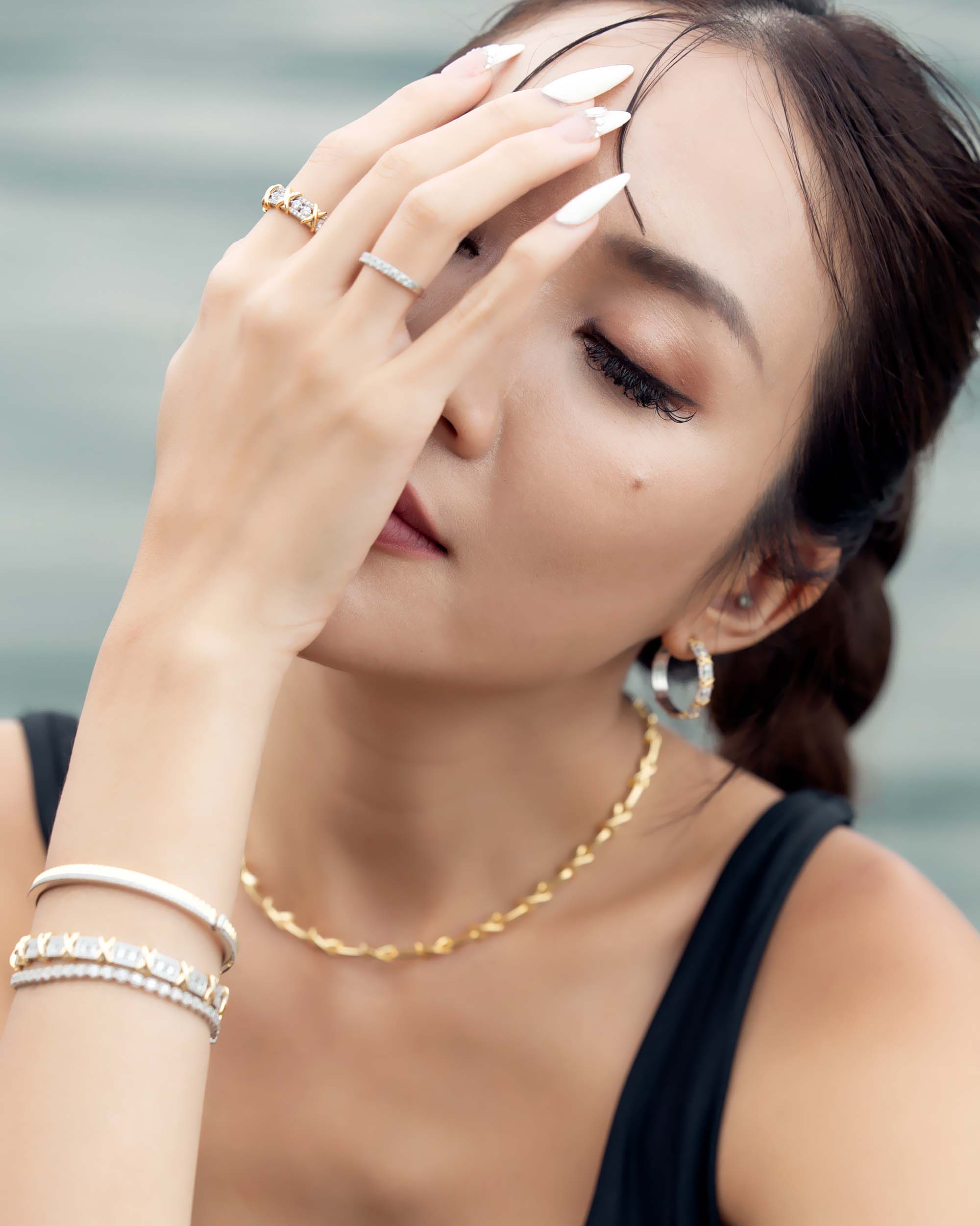 X-Factor Multi-X Pave Ring (Lifestyle) - Eclat by Oui