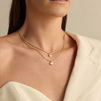 Ella Bezel Oval Necklace