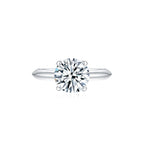 Éclat Classic Round Solitaire Plain Ring (4 Prong) (Sample)