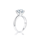 Éclat Classic Round Solitaire Plain Ring (4 Prong) (Sample)