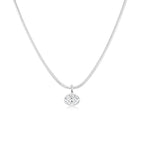 Ella Bezel Necklace WG (Oval) - Éclat by Oui
