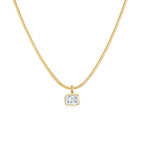 Ella Bezel Necklace YG (Radiant) - Éclat by Oui
