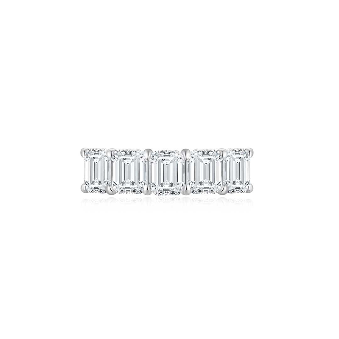 Emerald Half Eternity Ring - Eclat by Oui