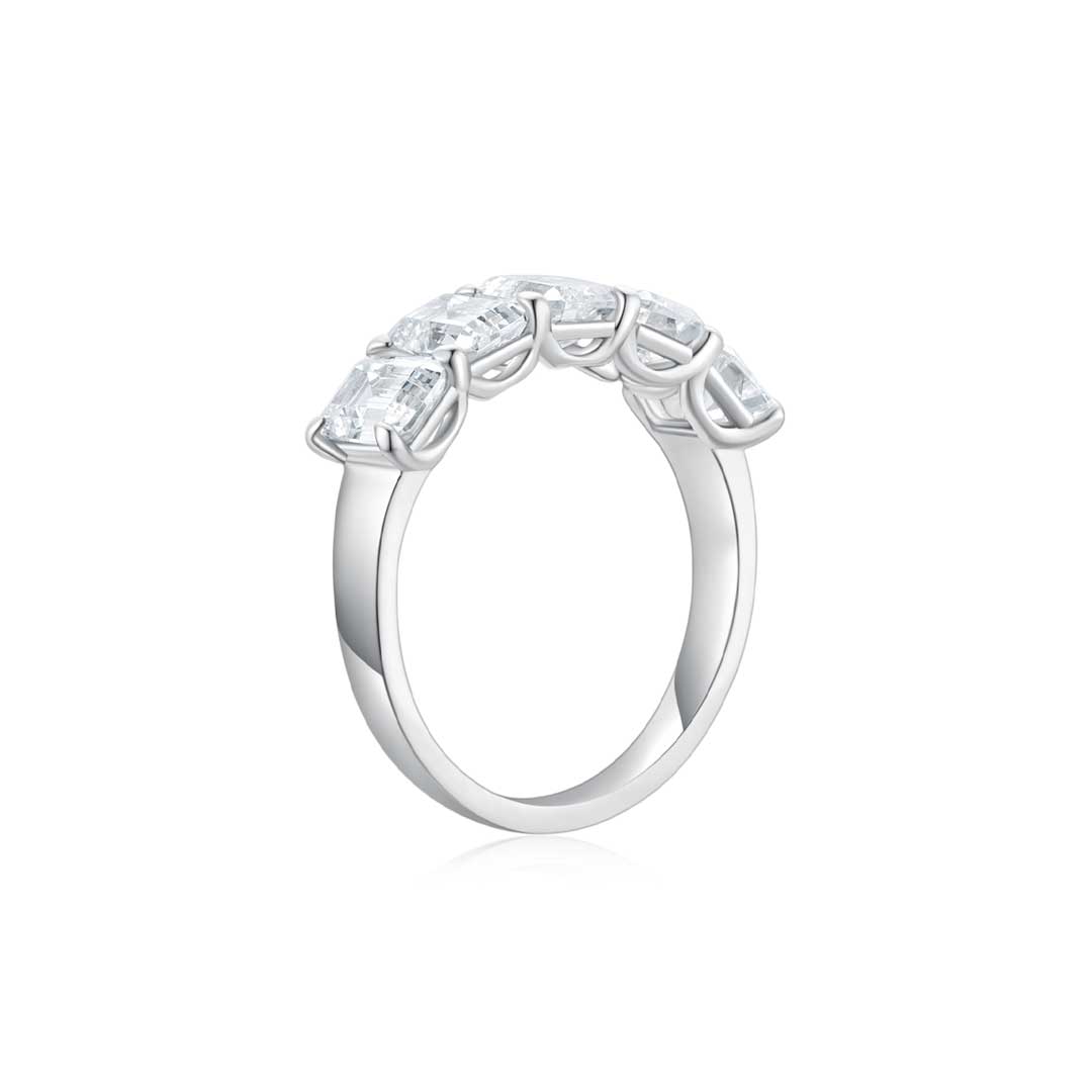 Emerald Half Eternity Ring - Eclat by Oui