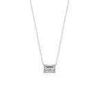 Emerald Solitaire Necklace (Front) - Eclat by Oui