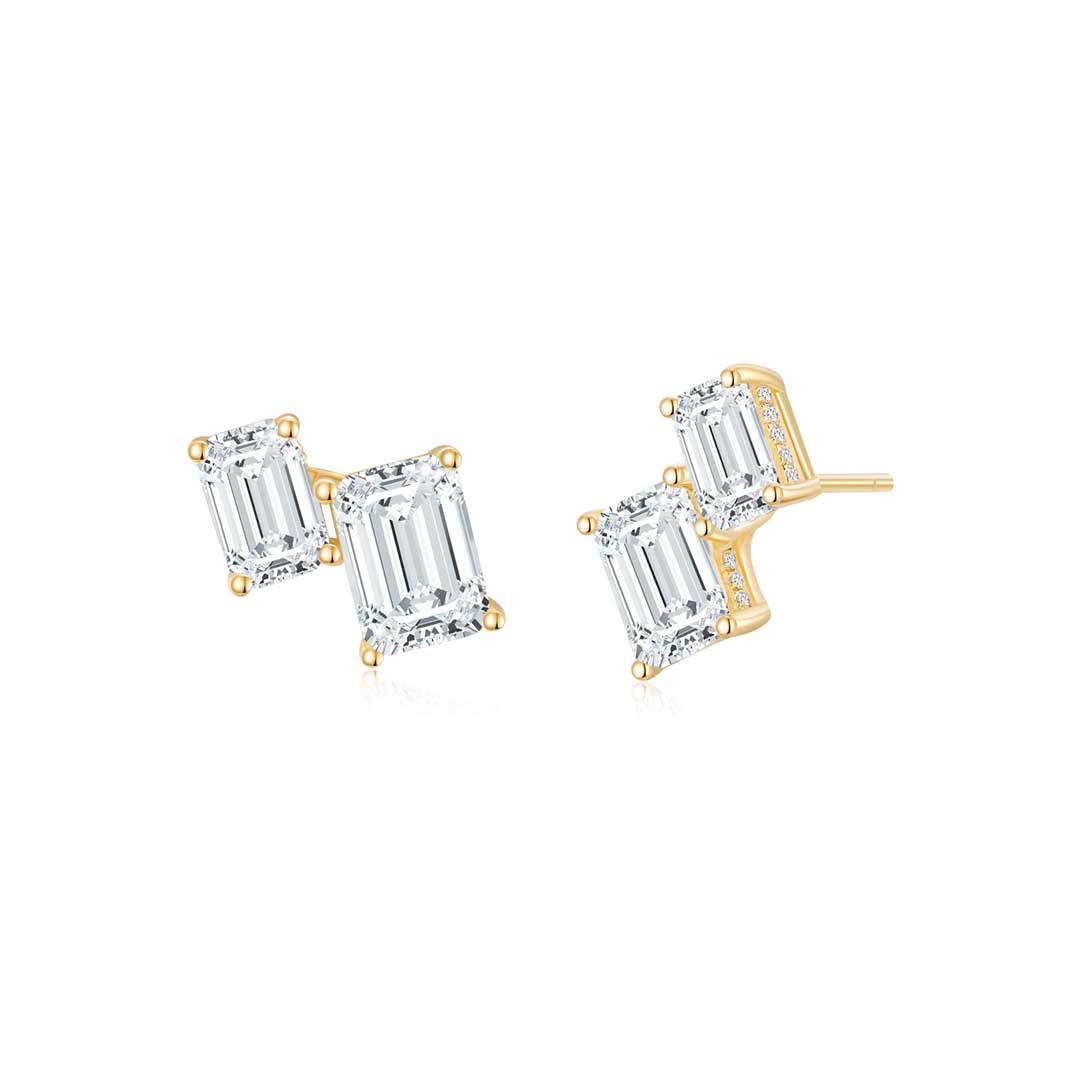 Emerald Step Ear Climbers - Eclat by Oui