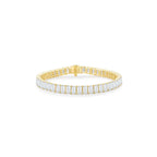 Emerald Tennis Bracelet Yellow Gold - Eclat by Oui