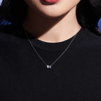 Emerald Solitaire Necklace 1CT (Model) - Eclat by Oui