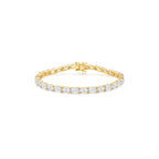 Emerald and Oval Tennis Bracelet (Yellow Gold) - Éclat by Oui