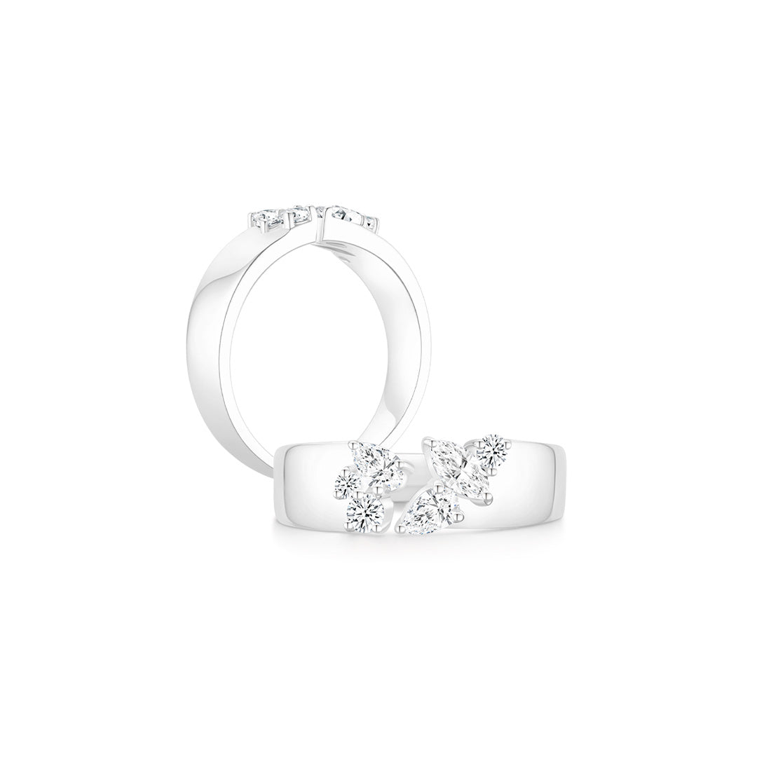 Encrusted Moissanite Ring WG (Both) - Éclat by Oui