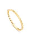 Fluted Bangle (Yellow Gold) - Eclat by Oui