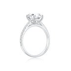 Freya Emerald Solitaire Pave Ring WG (Side) - Eclat by Oui