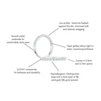 Giselle Half Eternity Ring (Features) - Éclat by Oui