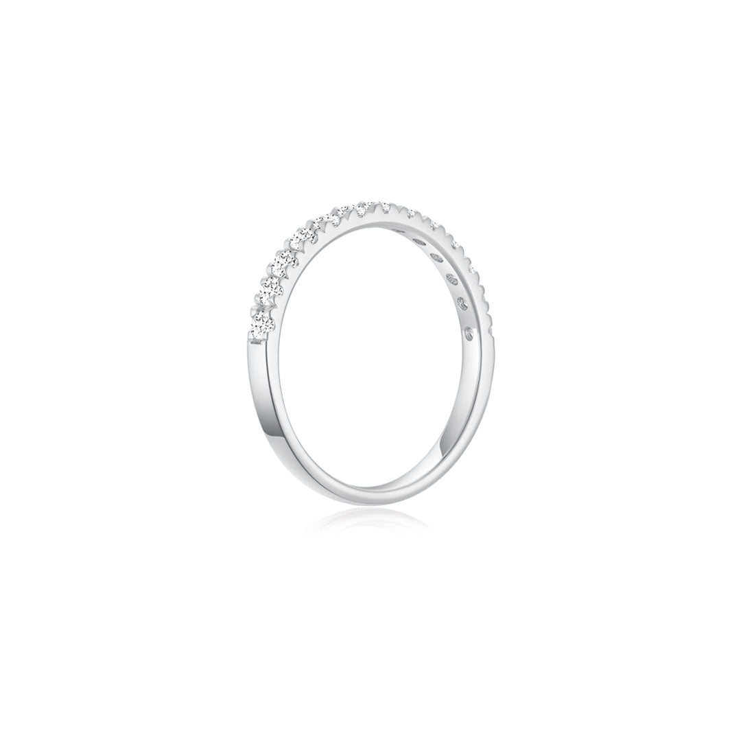 Giselle Half Eternity Ring WG (Side) - Éclat by Oui