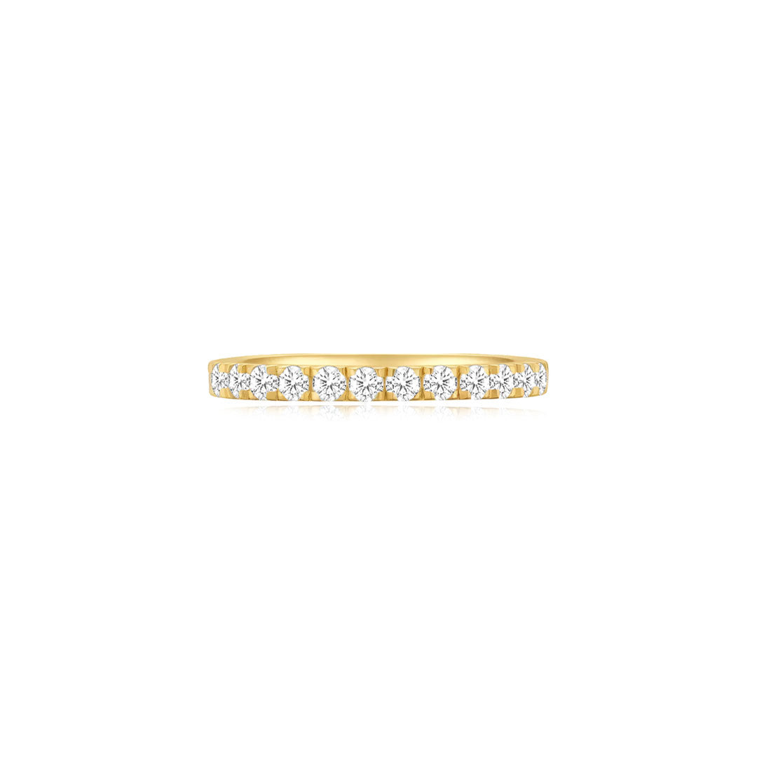 Giselle Half Eternity Ring YG (Front) - Éclat by Oui