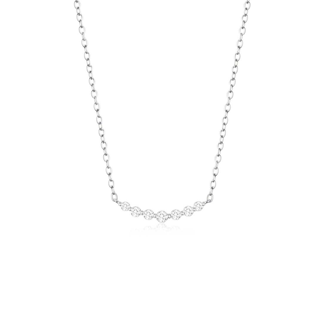 Graduated Bar Necklace (WG) - Eclat by Oui