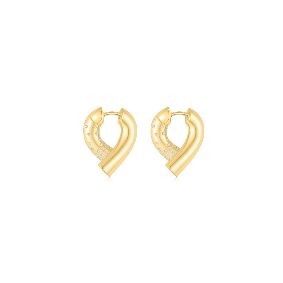 HeartWear Love Earrings (Front) - Eclat by Oui
