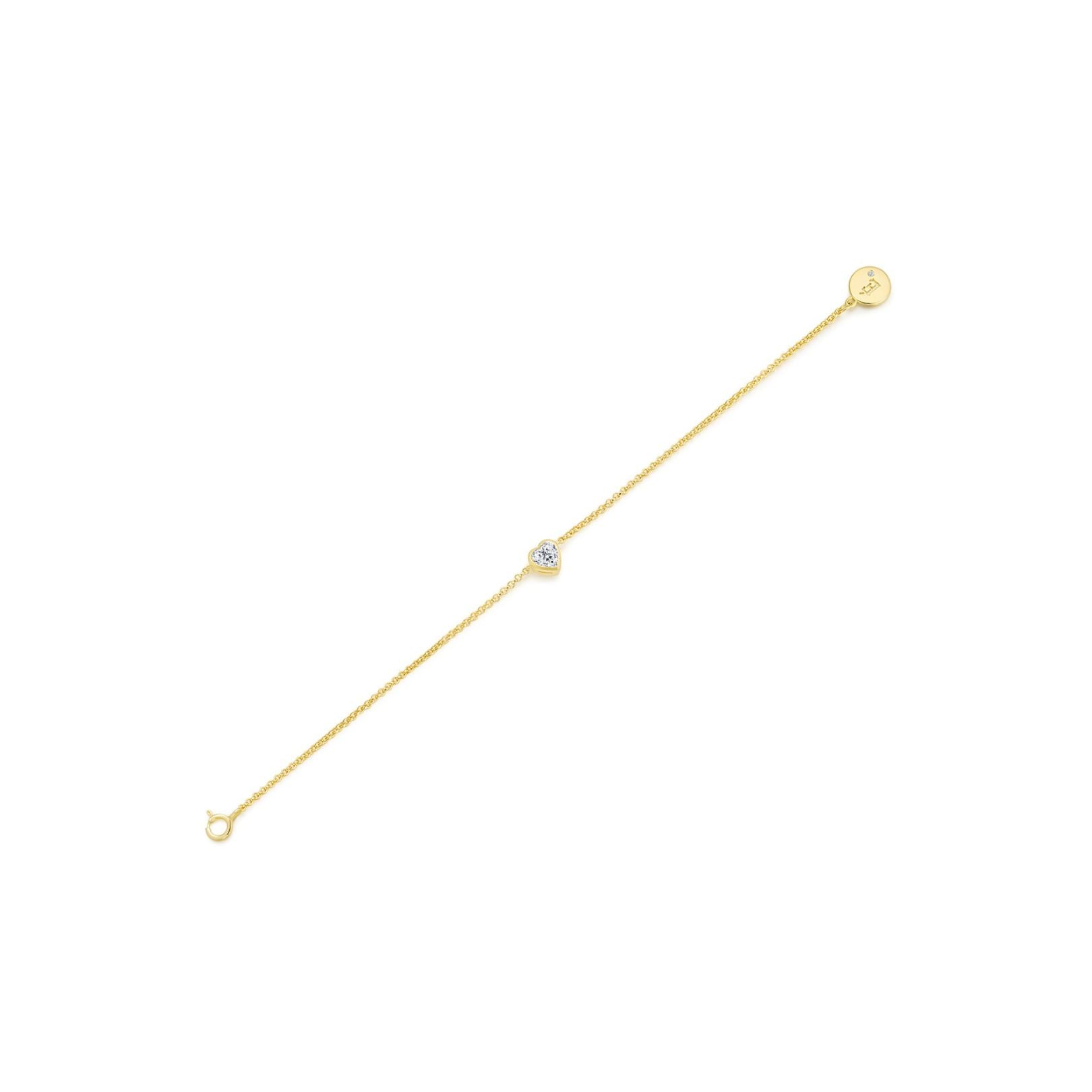 Heart Bezel Bracelet YG- Eclat by Oui