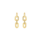 HeartWear 4 Link Earrings YG - Eclat by Oui