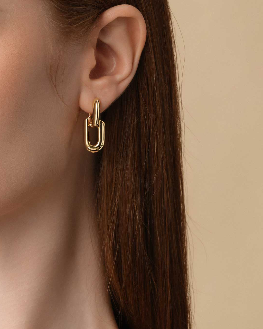 HeartWear® Link Earrings YG (Model) - Eclat by Oui