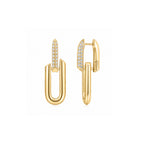 HeartWear® Pave Link Earrings YG - Éclat by Oui