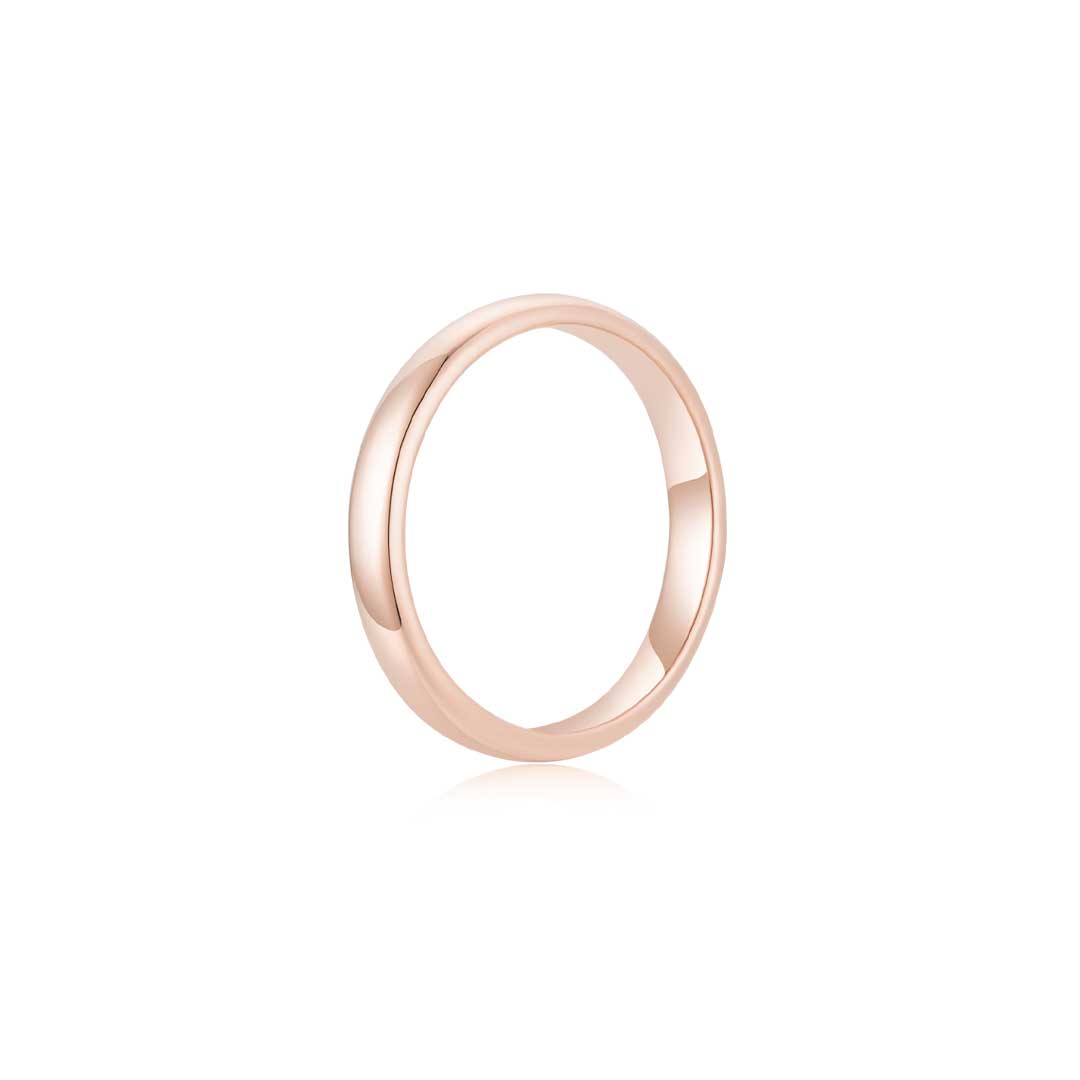 Infinite Men&#39;s Ring (Single Stone) RG (3mm) (Side) - Eclat by Oui