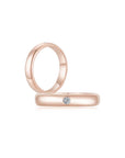 Infinite Men's Ring (Single Stone) RG (4mm) (Both) - Eclat by Oui