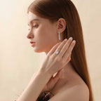 Isla Cascading Earrings (Model) - Eclat by Oui
