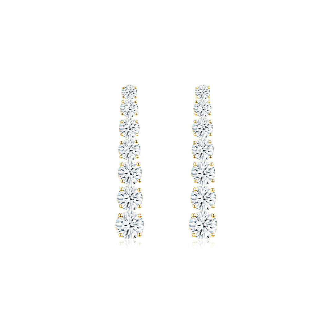 Isla Cascading Earrings YG - Éclat by Oui