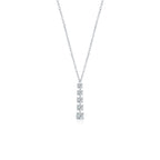 Isla Cascading Necklace WG (Front) - Éclat by Oui