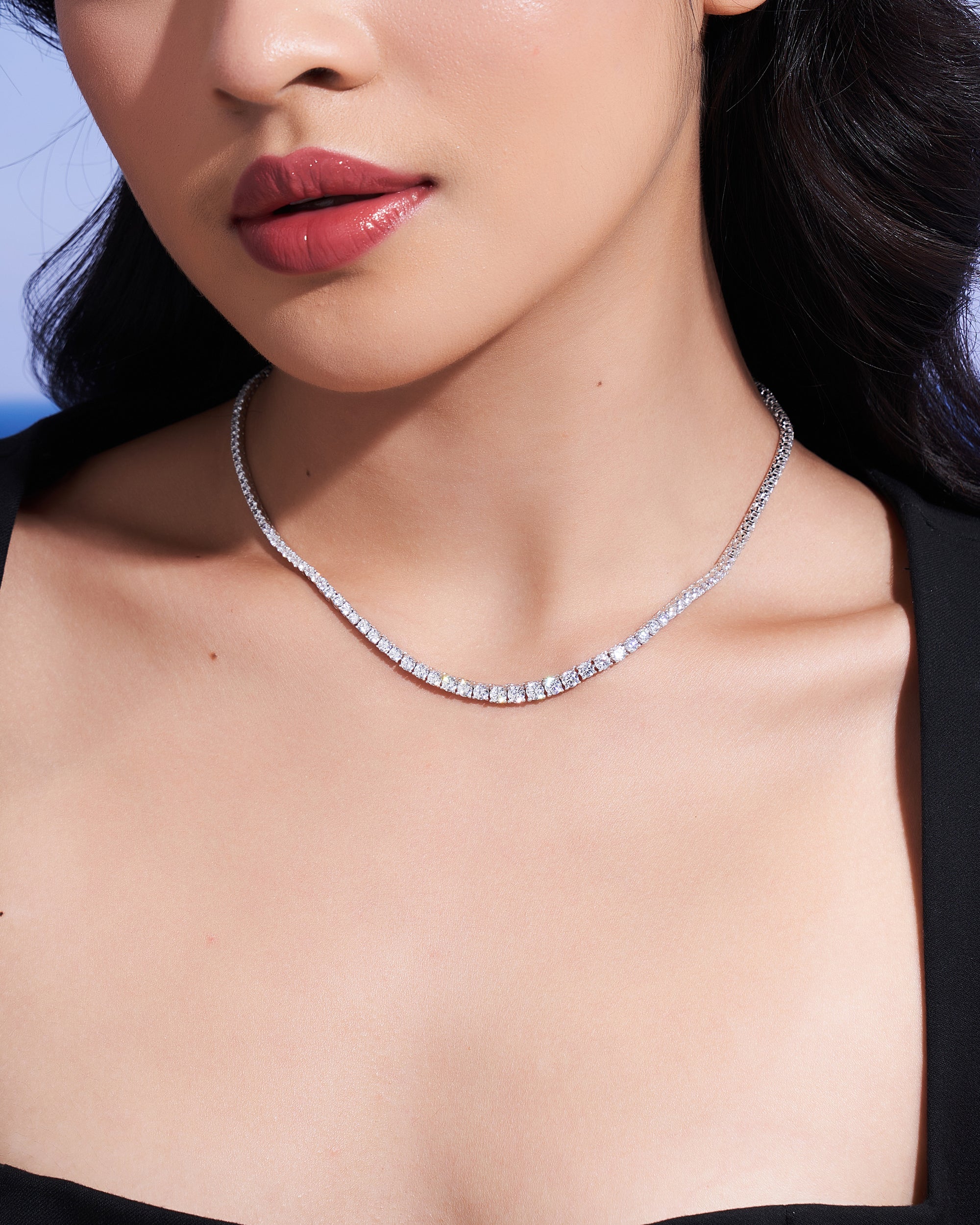 Éclat Gradual Tennis Necklace (Lifestyle) - Eclat by Oui