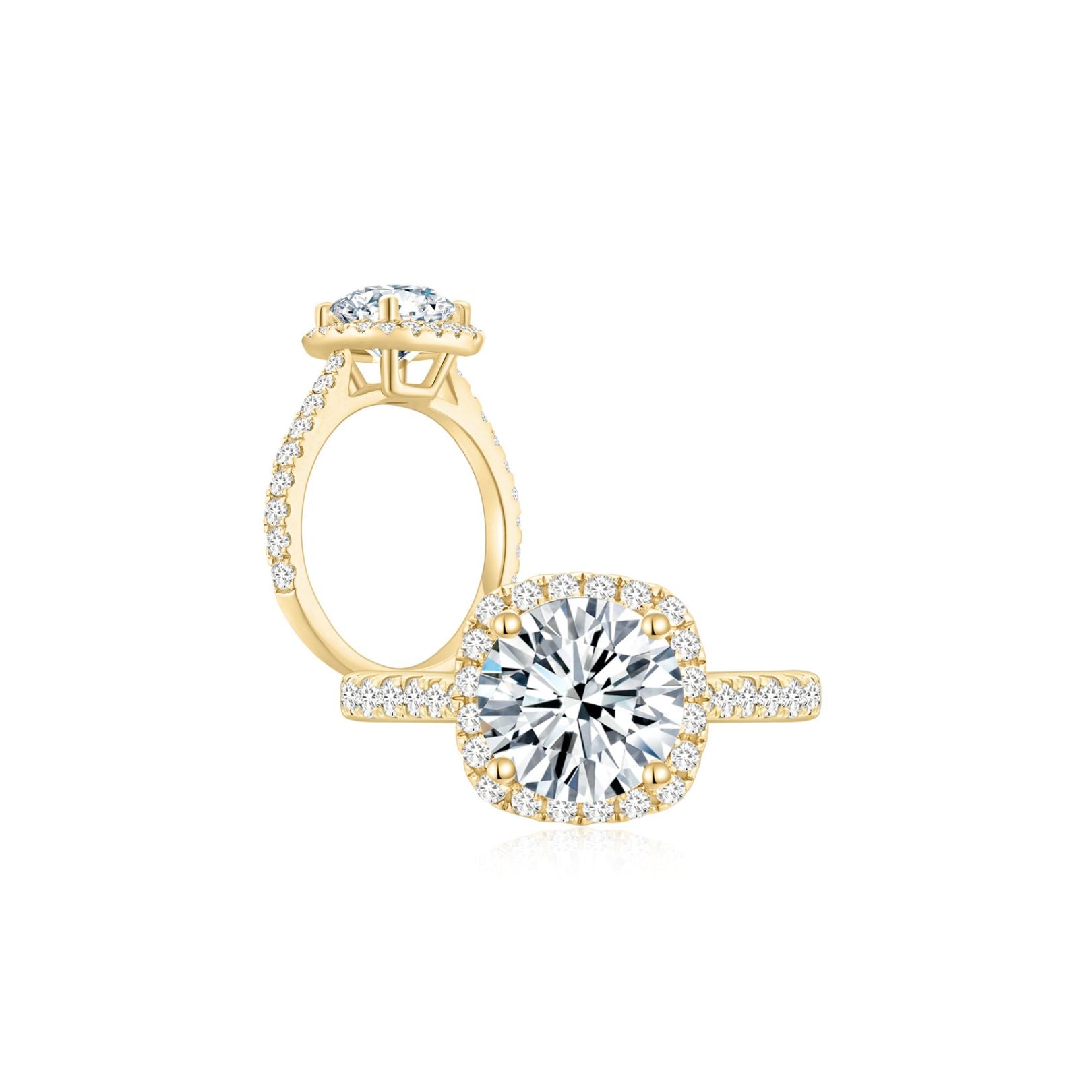 Jennifer in Solid 18k Yellow Gold Ring (Sample Preview)