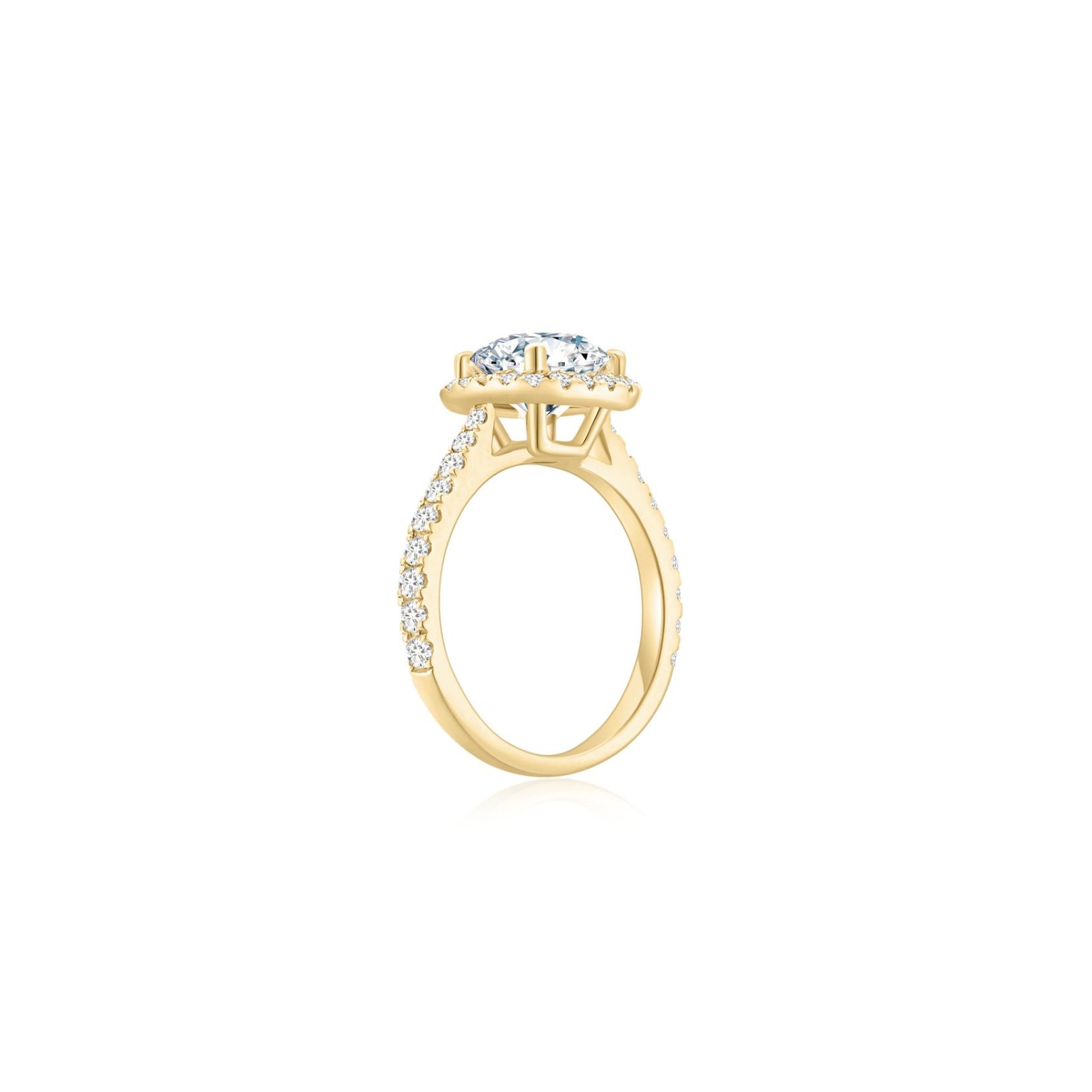 Jennifer in Solid 18k Yellow Gold Ring (Sample Preview)