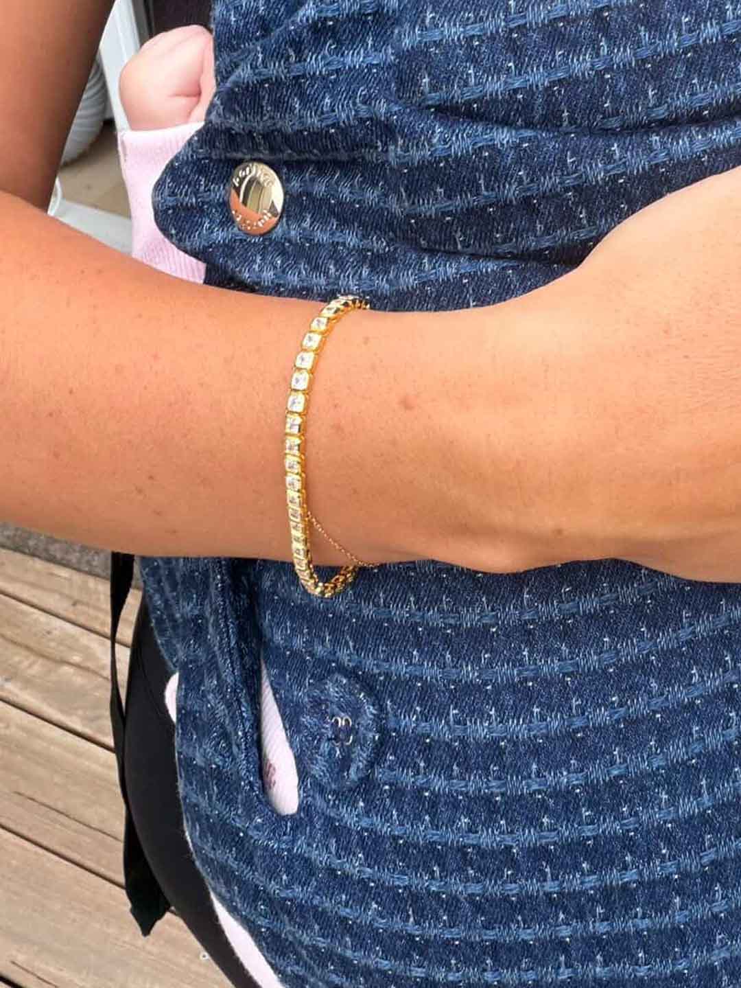 Chloe Bezel Tennis Bracelet - Jess Lever (Also loved by)