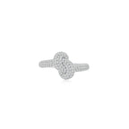 KNOT Alone® Pave Ring WG (Medium) (Front) - Eclat by Oui
