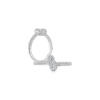 KNOT Alone® Pave Ring WG (Small) (Both) - Eclat by Oui