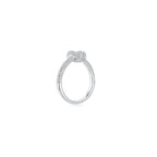 KNOT Alone® Pave Ring WG (Small) (Side) - Eclat by Oui