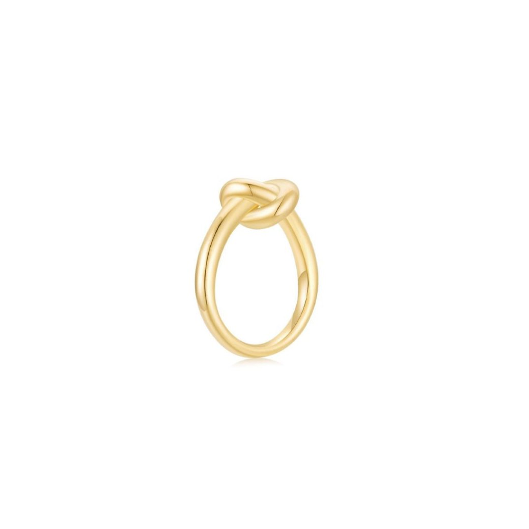 KNOT Alone Ring YG (Medium) (Side) - Eclat by Oui