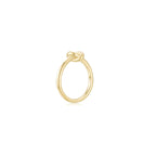 KNOT Alone® Ring YG (Small) (Side) - Eclat by Oui