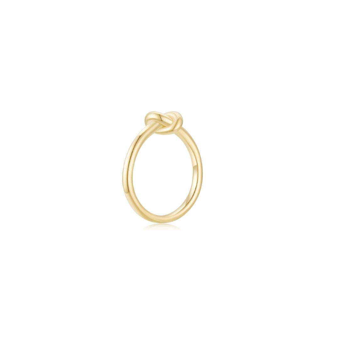 KNOT Alone® Ring YG (Small) (Side) - Eclat by Oui
