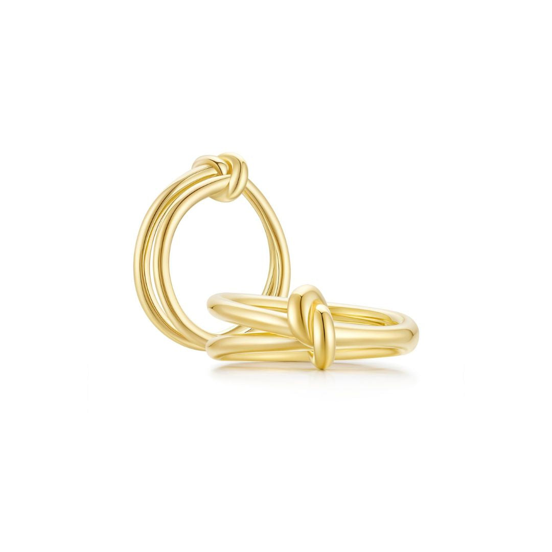KNOT Alone® Double Ring (Both) (Yellow Gold) - Eclat by Oui