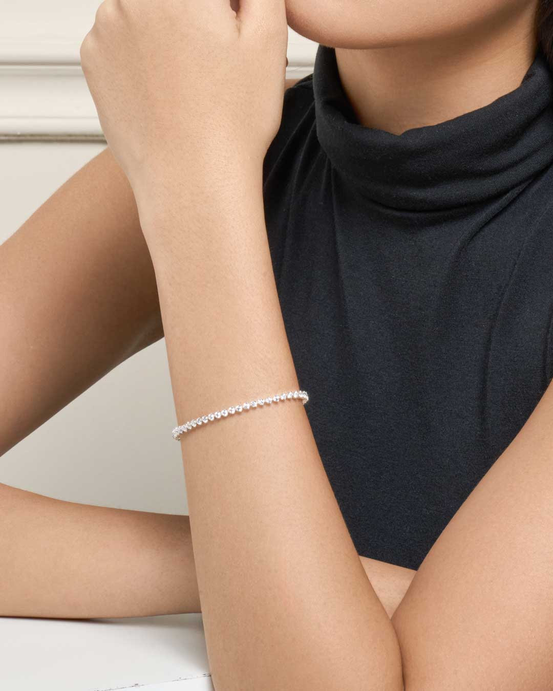 Kate Tennis Bracelet 0.05CT (Model) - Eclat by Oui