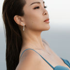 Kayla Pear Drop Earrings (Lifestyle) - Eclat by Oui