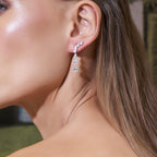 Kayla Pear Drop Earrings (Model) - Eclat by Oui