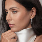 Kayla Pear Drop Earrings (Model) - Éclat by Oui