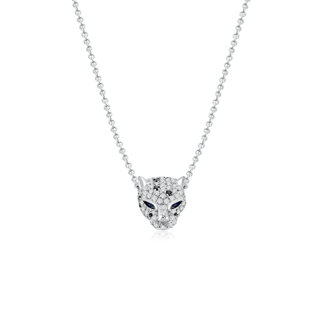 Leopard Pave Necklace WG - Éclat by Oui